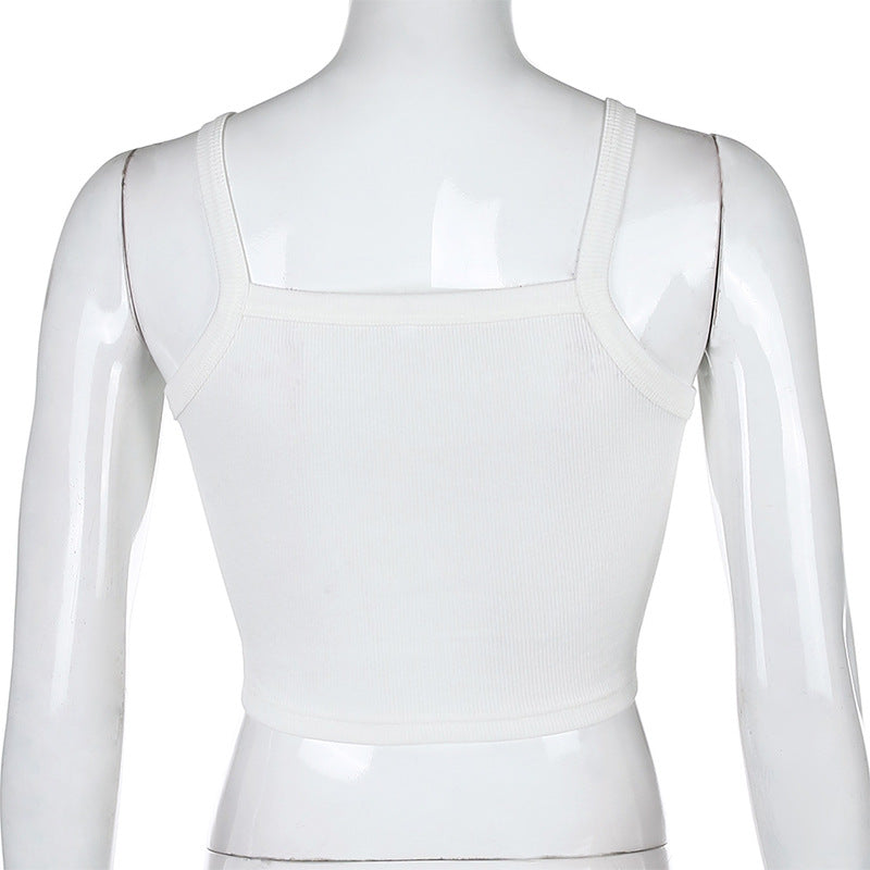 Women's Sexy Solid Color Slim Camisole Top
