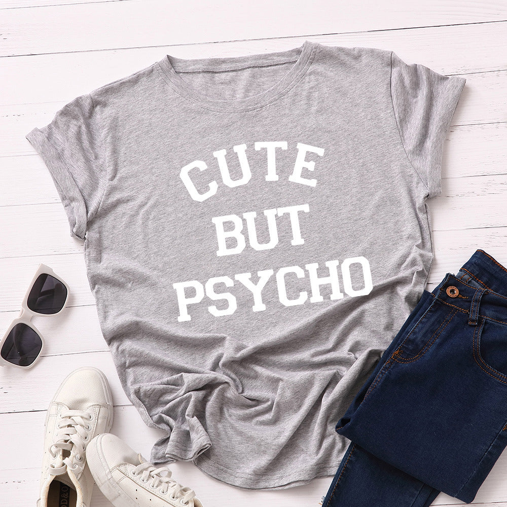 European And American Women'S Loose Short-Sleeved T-Shirt Women